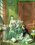 Francois Boucher the haberdasher oil painting on canvas
